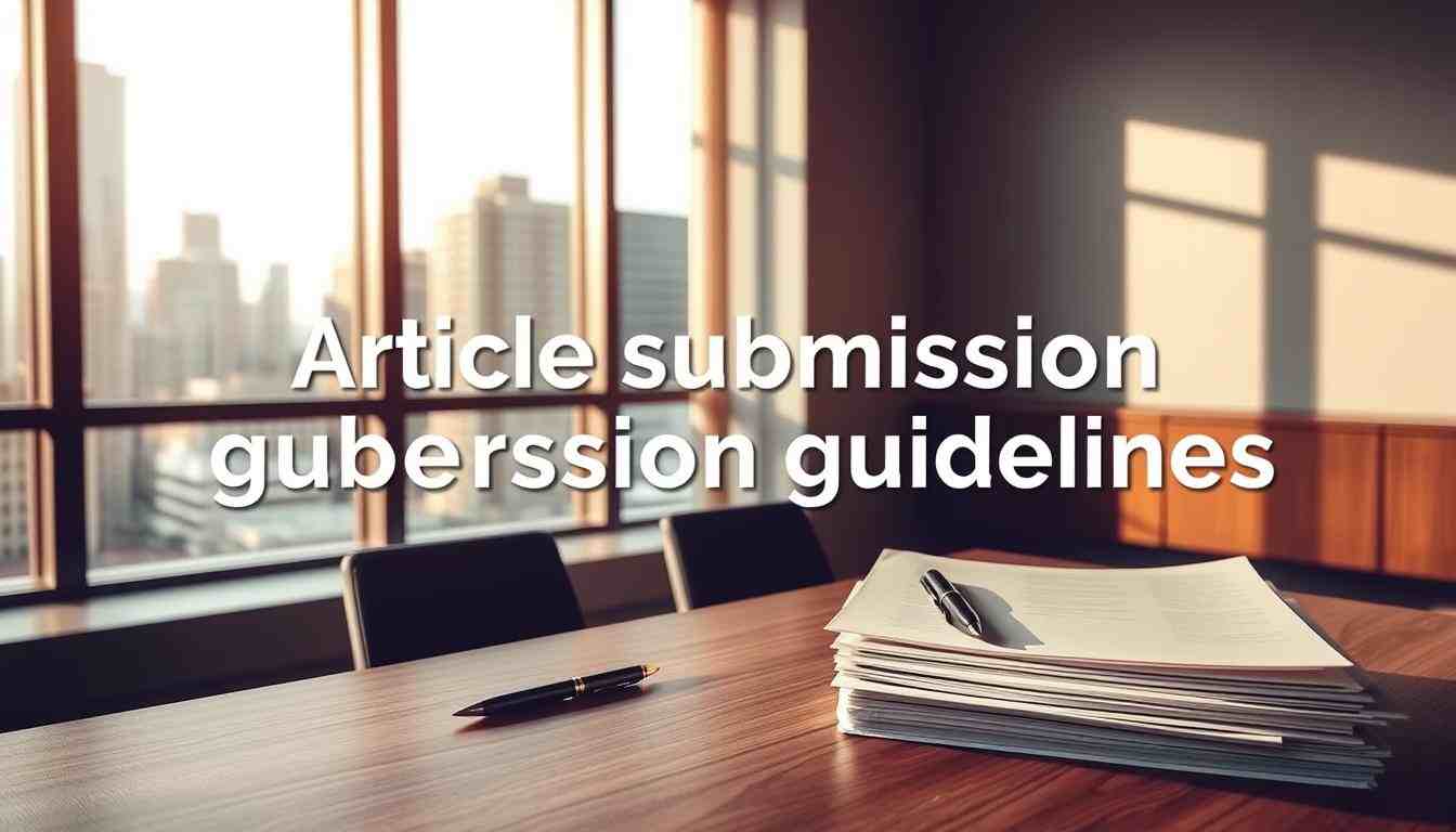 article submission guidelines best practices